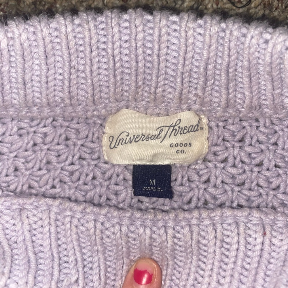 Warm lavender sweater